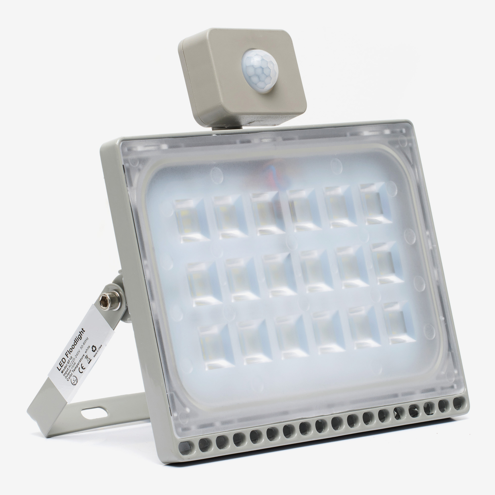 Ledlamp 100 Watt met sensor koud licht